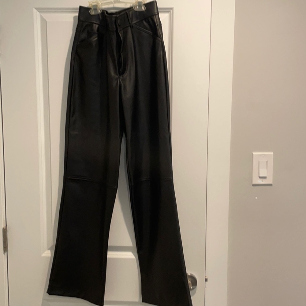 Black Leather Zara pants